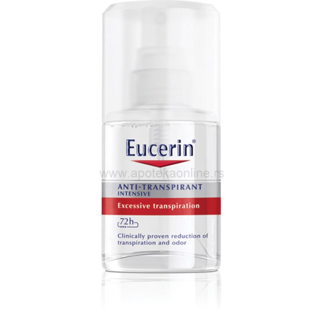 EUCERIN INTENZIVNI SPREJ PROTIV JAKOG I PREKOMERNOG ZNOJENJA - Online Apoteka EUCERIN INTENZIVNI SPREJ PROTIV JAKOG I PREKOMERNOG ZNOJENJA